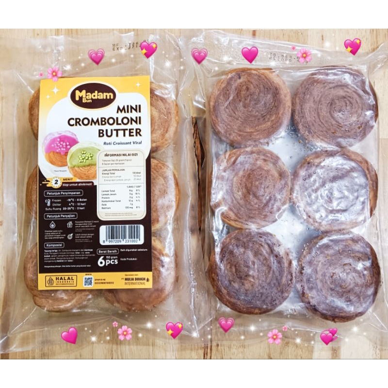 

MADAM BUN MINI CROMBOLONI BUTTER 6PC 150GR/MINI CROMBOLONI RASA BUTTER