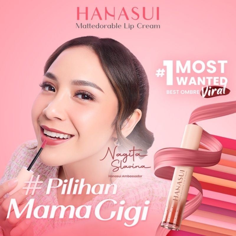 ♥️ ORISKIN ♥️Hanasui Mattedorable Lip Cream Varian 1 - 8