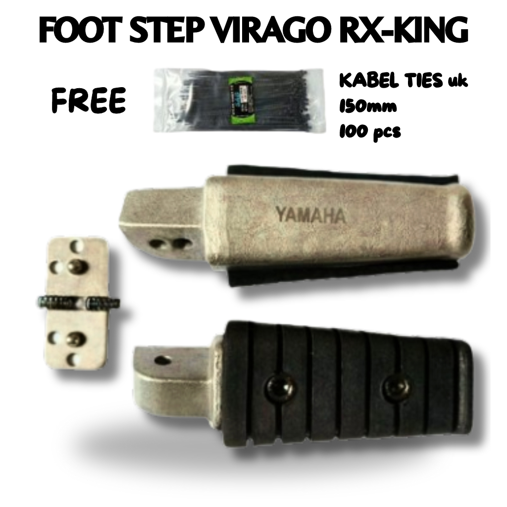 Step Virago RX King Depan Dan Belakang - Footstep Virago Motor RX King 1Set