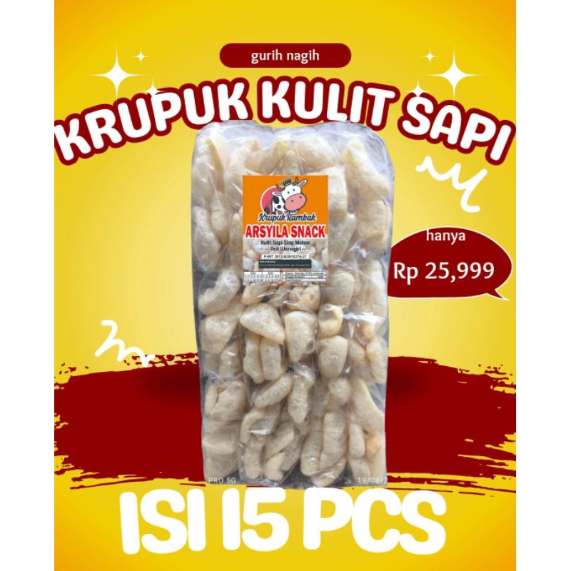 

Krupuk Kulit Sapi 1 Pack - Camilan Gurih untuk Momen Spesial