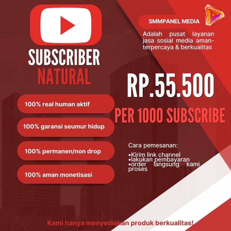 SUBSCRIBER YOUTUBE AMAN MONETISASI | NO DROP | AMAN MONETISASI