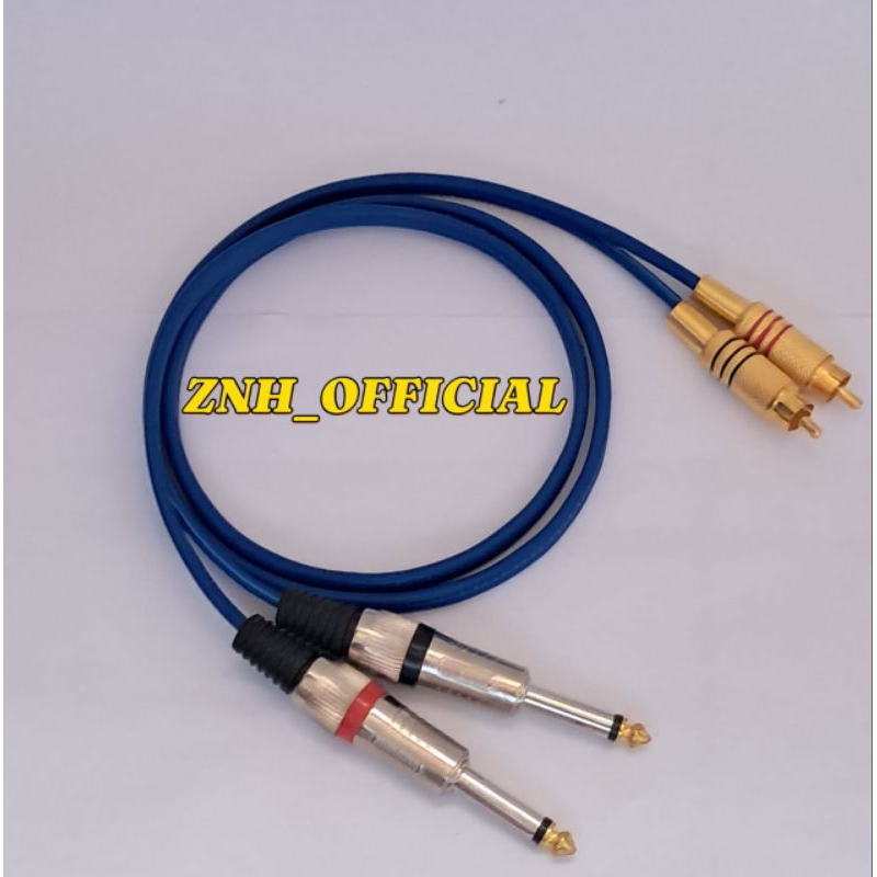 Kabel Jack Audio Akai To Rca 2 In 2 Kabel Jack Toa Ke Dual Rca - KITANI