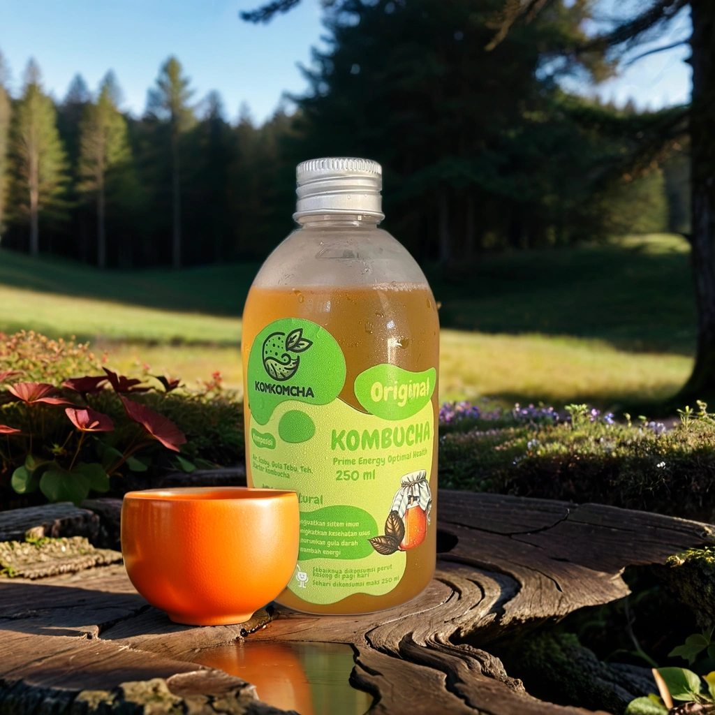 

KOMKOMCHA Kombucha 250 ml - Original - Minuman Sehat Fermentasi Alami