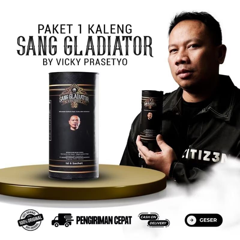 

Sang Gladiator By Vicky Prasetyo Kopi Kuat Original 100% Bpom