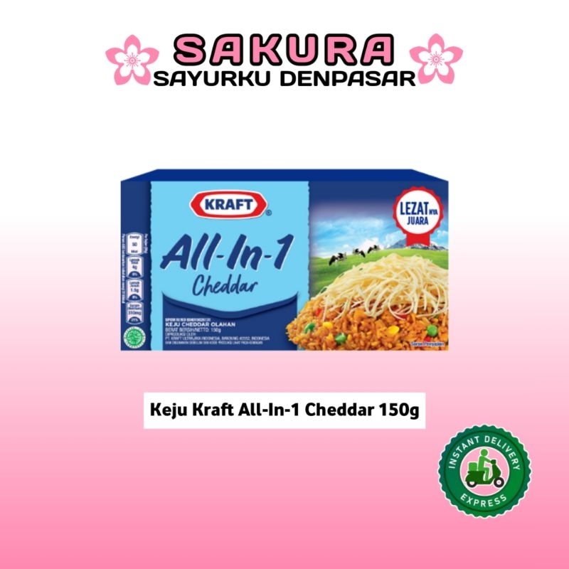 

Keju Kraft All-In-1 Cheddar 150g - SAKURA