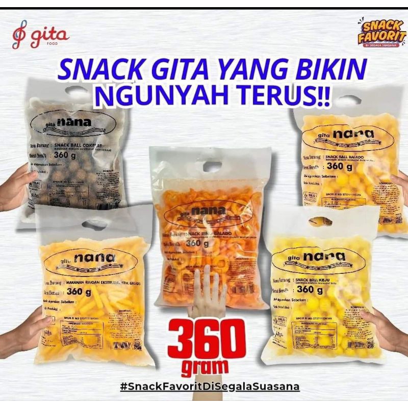 

Gita Nana Snack ball 360 gr 1 bag