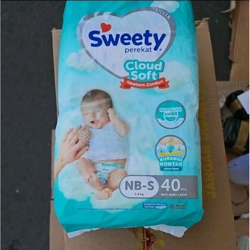 PAMPERS SWEETY SILVER PANT NB-S40