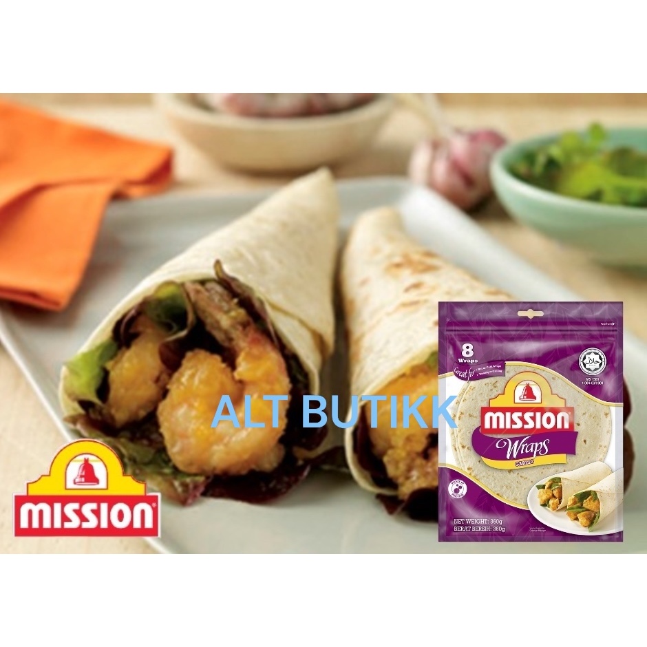 

RB MISSION WRAPS 360 GR ( ISI 8 WRAP ) KULIT TORTILLA KEBAB BURRITO SALAD