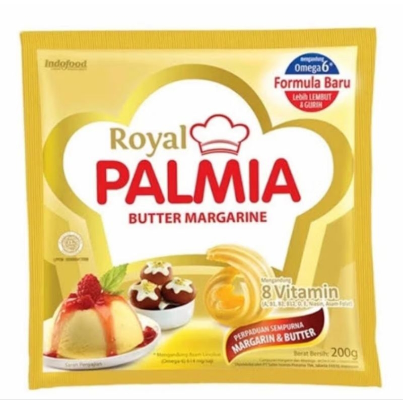 

ROYAL PALMIA BUTTER MARGARINE SACHET 200 GRAM/ BUTTER MARGARINE