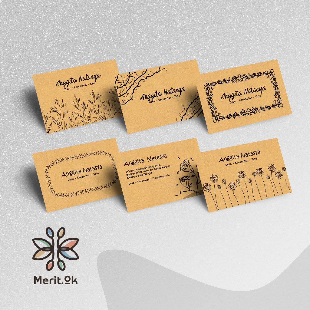 

Amplop Kondangan Coklat/Craft #2 Custom Nama dan Alamat Dilengkapi dengan Perekat