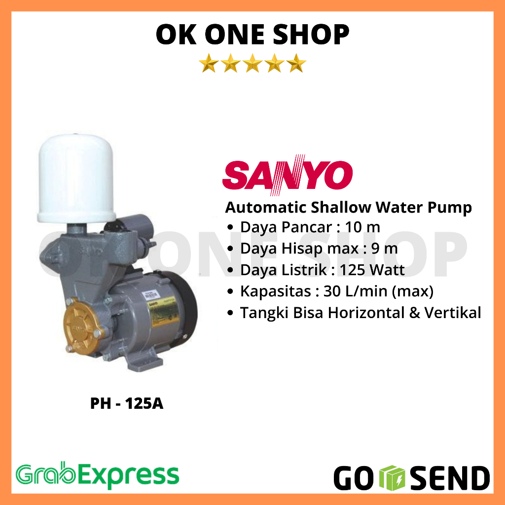 SANYO Pompa Air PH-125A-S / PH-125 A-S