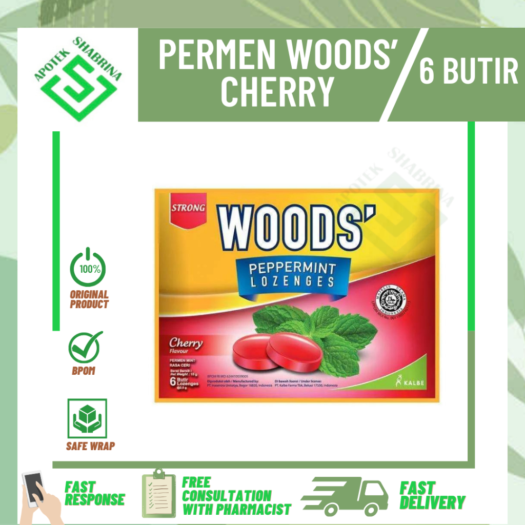 

WOODS LOZENGES PERMEN CHERRY & ORIGINAL