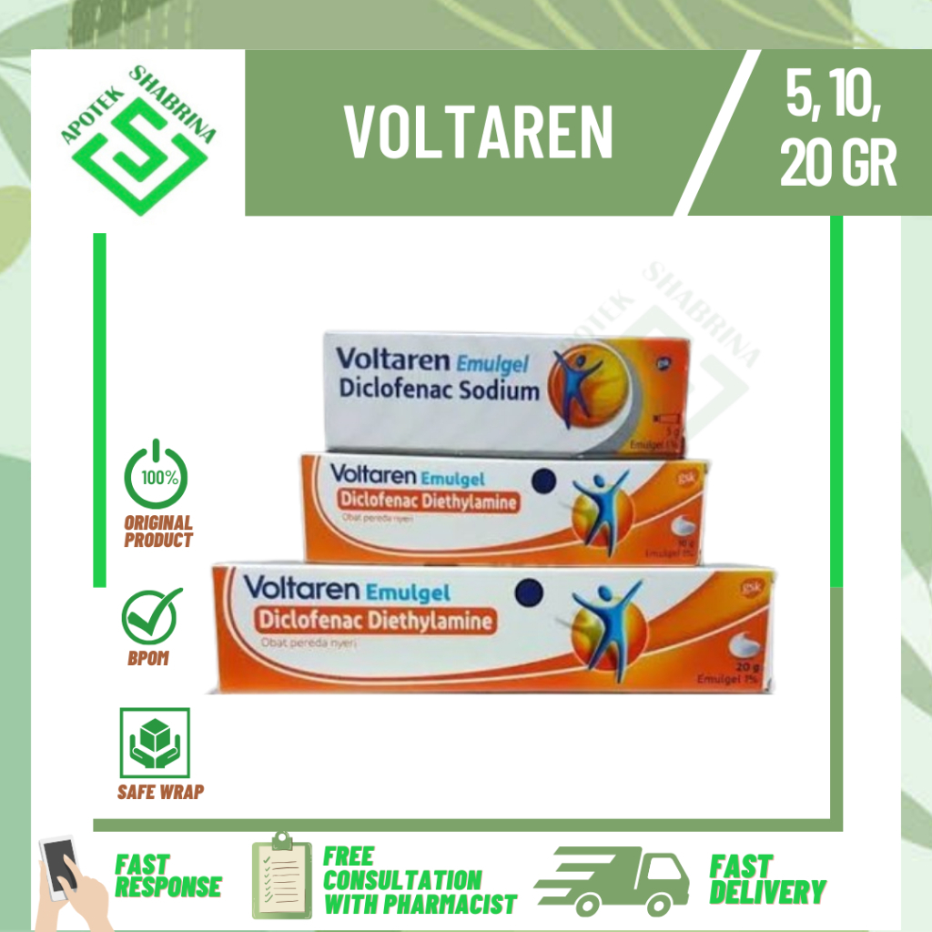 VOLTAREN GEL 5GR/10GR/20GR / GEL KRIM PEGAL