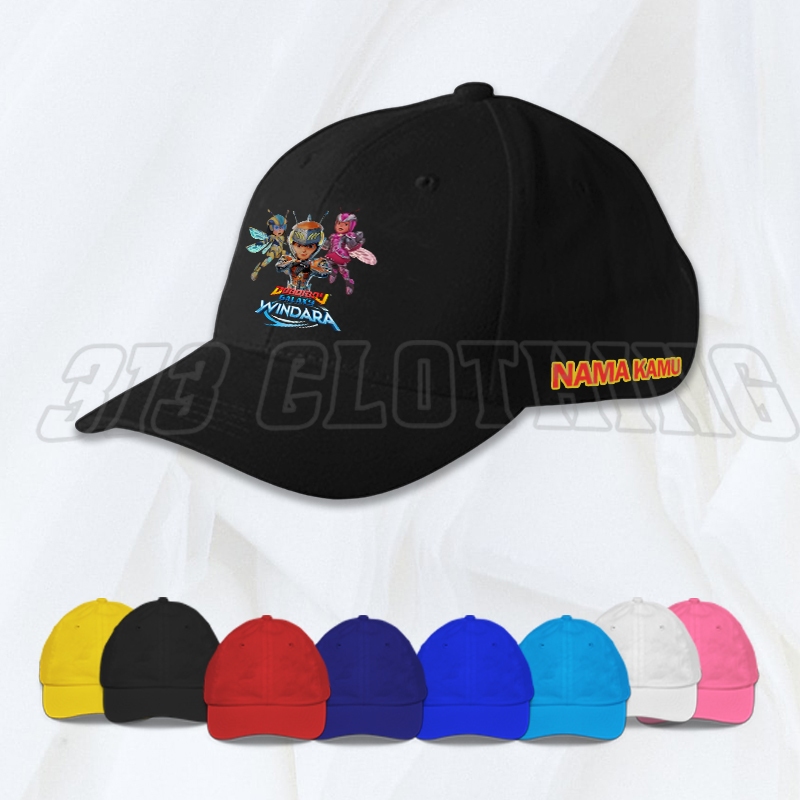 Topi Baseball Anak Boboiboy Halilintar Windara / Topi Anak Boboiboy Gratis Nama