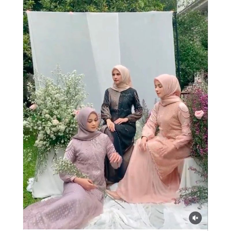 NAVILLA DRESS by JAVINA OFFICIAL /  NAVILLA DRESS PURPLE JAVINA  / NAVILLA PURPLE S DRESS ORI JAVINA