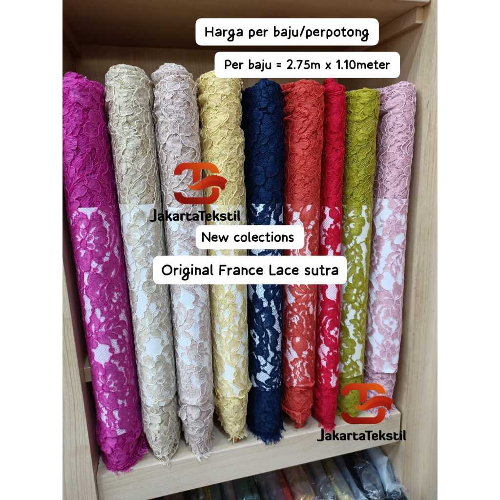 [ 10001 ] France Lace Original Katun Fatmawati Corneli Harga per baju
