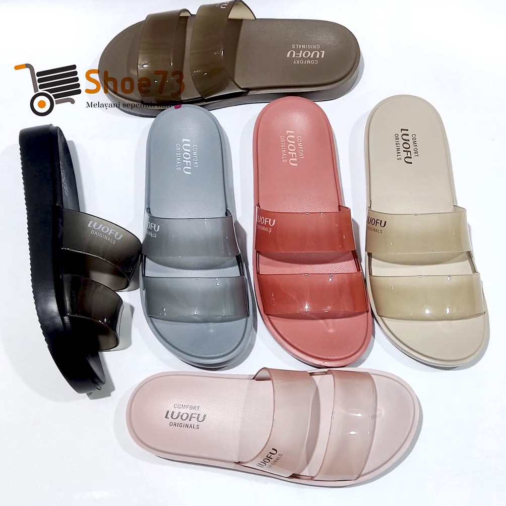 Sandal Wanita SlipperSlideKokop  LUOFU E 7199 A1S Berkualitas