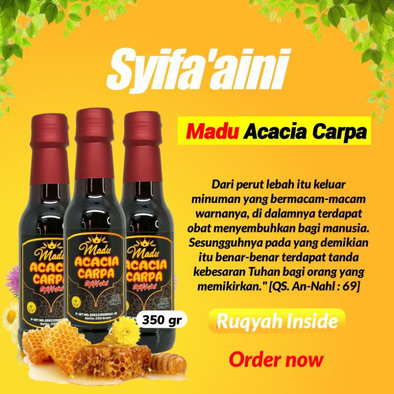 

SHS ~ [GBS] Madu Murni Madu Asli Acacia Carpa 350 Gram Herbal Natural Honey