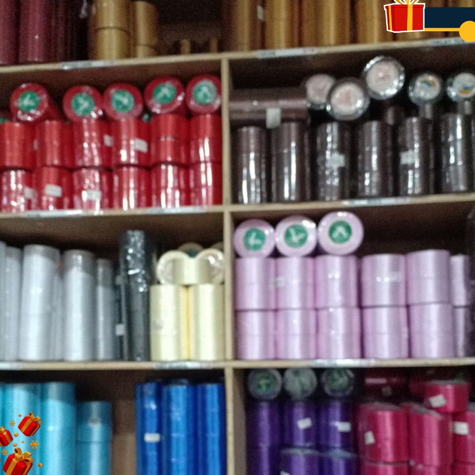 

EXTRA DISKON Pita satin pita kado 2 inch 5 cm Per roll pita bucket bunga pita rambut pita perhiasan