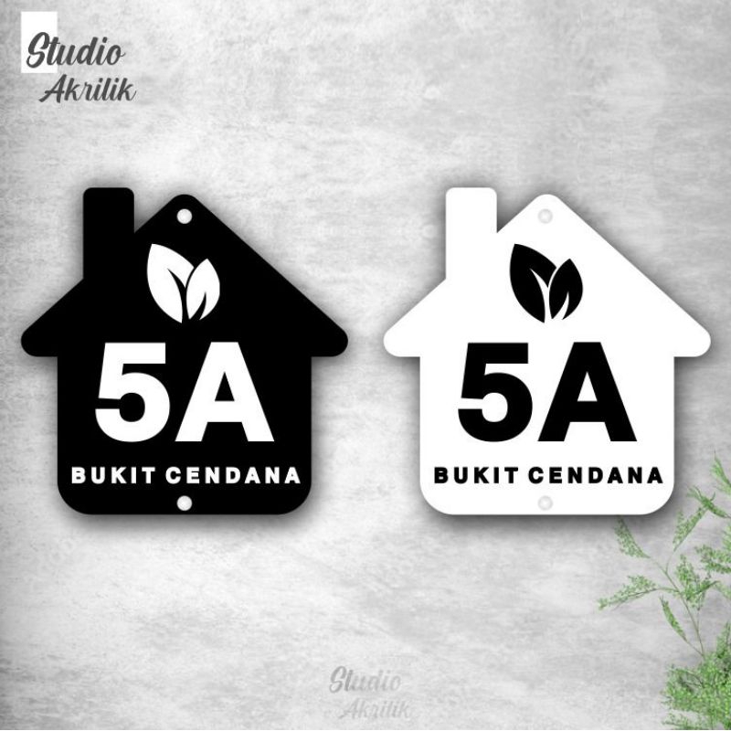 nomor rumah akrilik murah / nomor rumah minimalis / nomor rumah akrilik