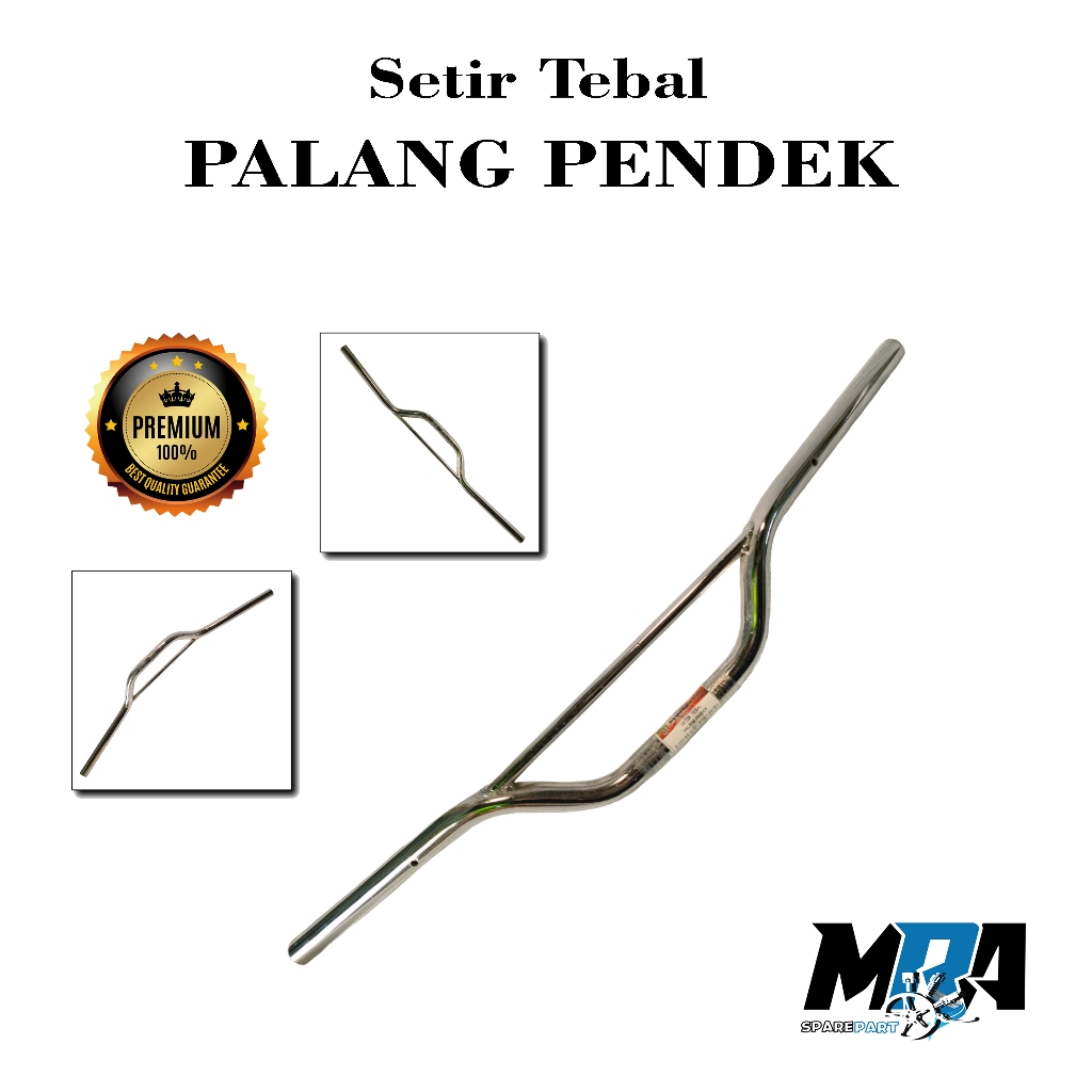 STANG STIR SETIR UNIVERSAL PALANG PENDEK CROM