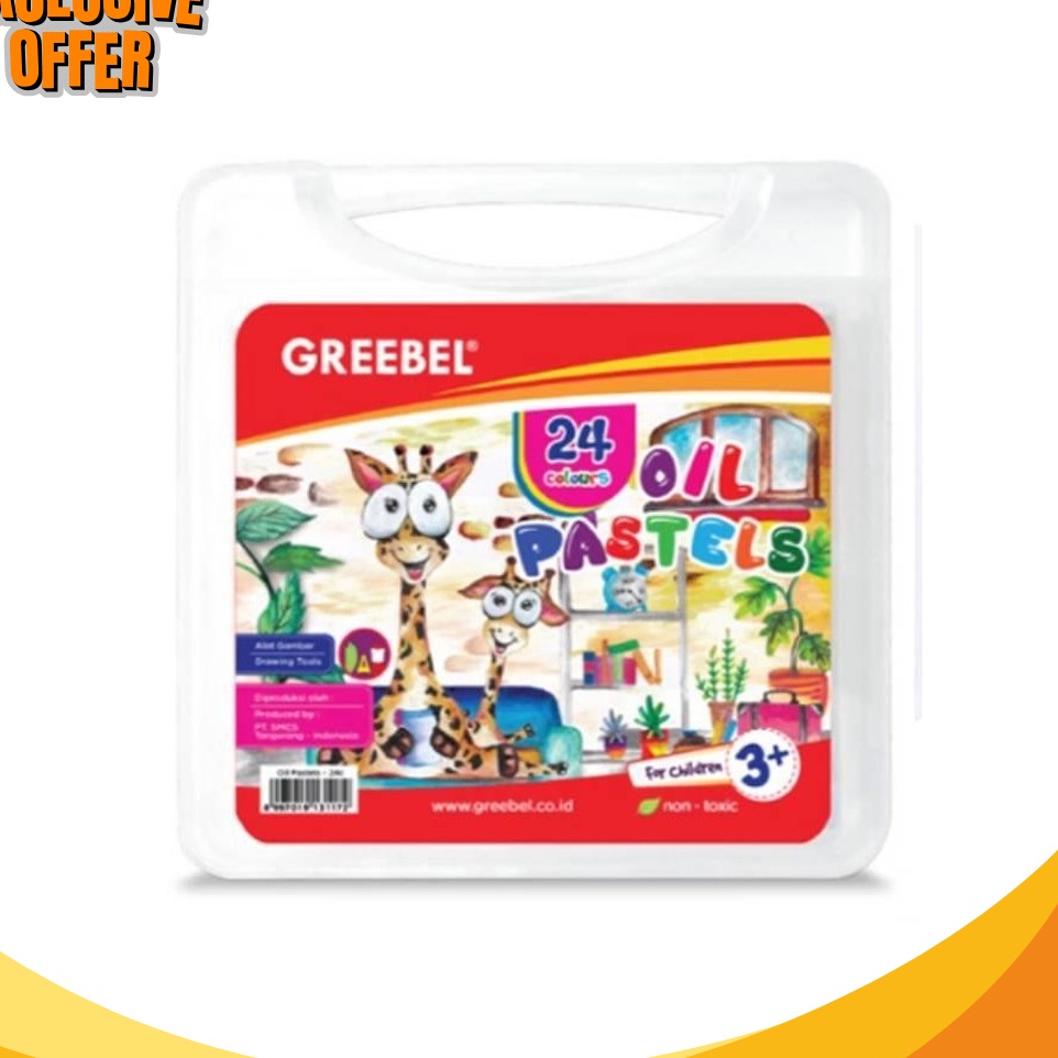 

BELI SATU GRATIS SATU Crayon Krayon Oil Pastel Greebel 24 Warna MURAH