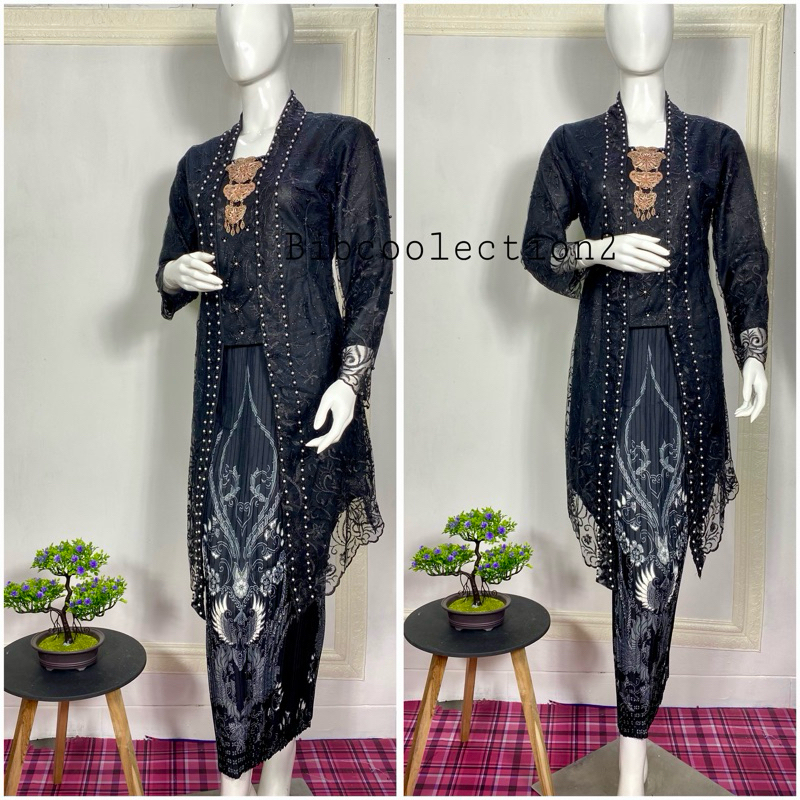 Tahan Lama Kebaya Modern/Kebaya Tile/Kebaya Kutubaru Payet/Kebaya Hitam Kutubaru/Kebaya Wisuda
