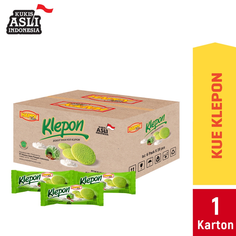 

READYV Happy Time Kukis Klepon 1 Karton isi 6 pack Nyaman