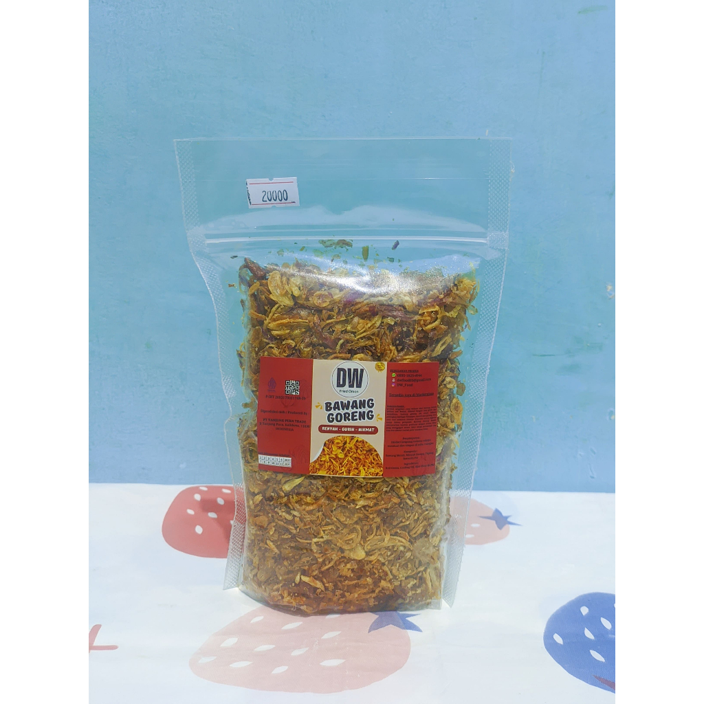 

Bawang Goreng Premium KRIUK / Premium Fried Shallots KRIUK 150 gr berkualitas TANPA CAMPURAN POUCH