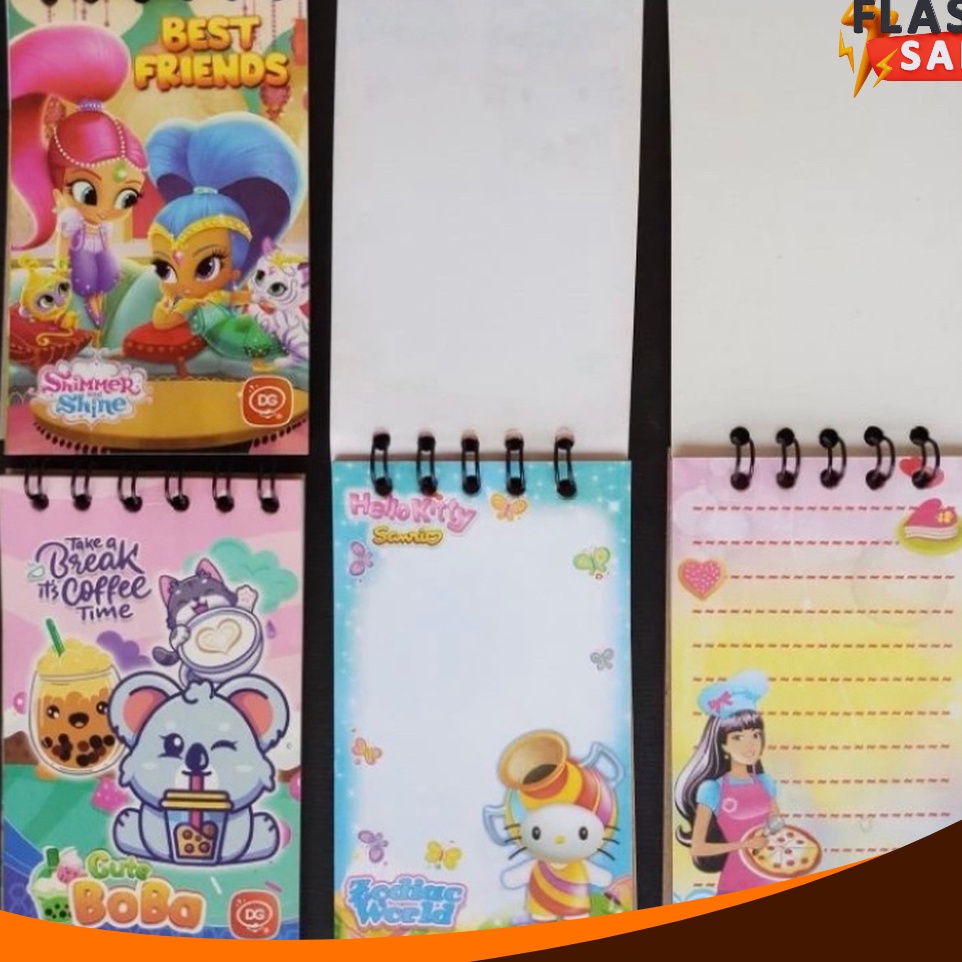 

DISKON MENGEJUTKAN 2pcs buku memo spiral anak 6x9cm