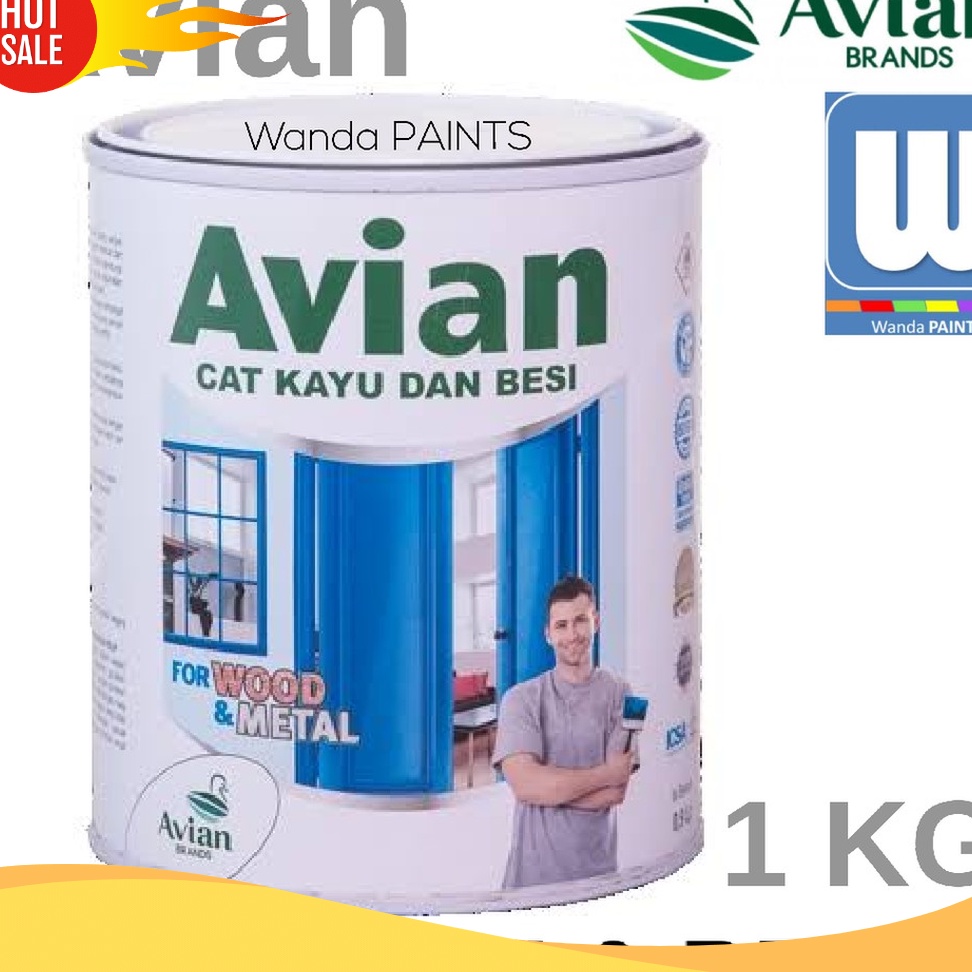 

GARANSI PRODUK CAT MINYAK MERK AVIAN 1 KG SEMUA WARNA