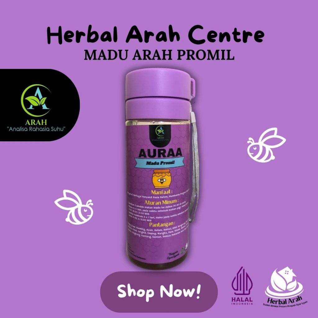 

AURAA MADU PROMIL HERBAL ARAH ORIGINAL PRODUK