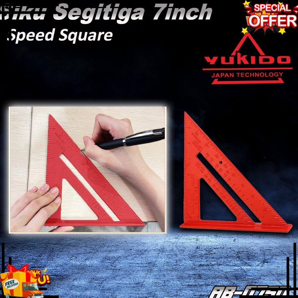 

HANYA DISINI YUKIDO PENGGARIS SUDUT SIKU SEGITIGA 7IN TERMURAH WARNA MERAH