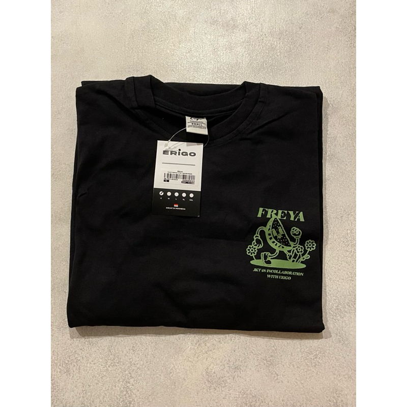 Erigo T-Shirt Oversize JKT48 Team Freya Black Unisex (Size S / Small)