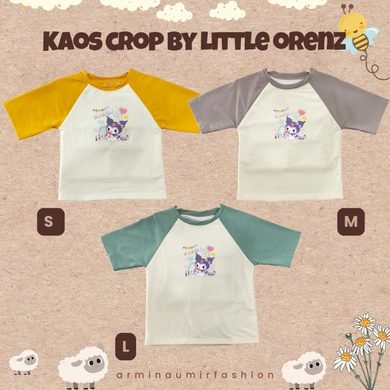 Kaos anak crop by little orenz