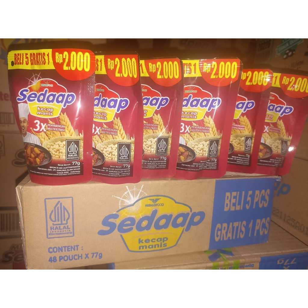 

Kecap Sedaap Kecap Manis Kemasan 2000an/ kecap sedaap promo Beli 5 Gratis 1