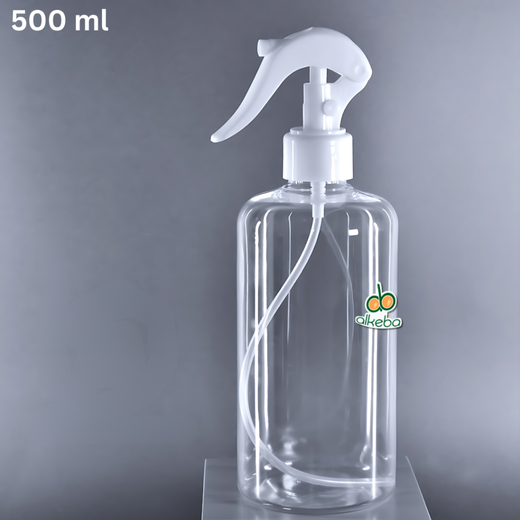 Botol Spray Kosong 500 ml Bening Trigger / Botol Refill Kispray