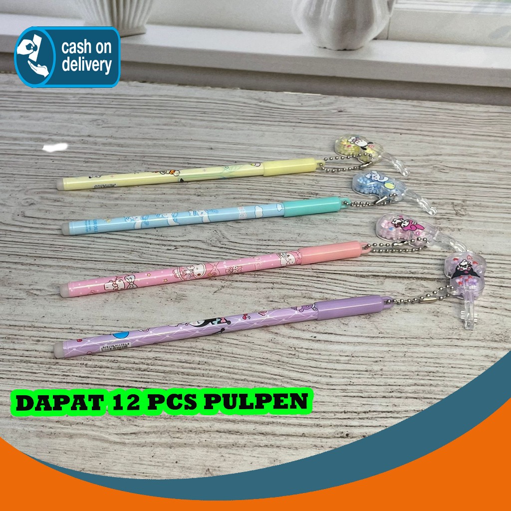 

SELUSIN (12 PCS) PULPEN GANTUNGAN BIOLA BOLA SANRIO PG-1309 PEN PENA BOLPEN BOLPOIN LUCU ANAK ALAT TULIS KANTOR SEKOLAH MURAH TERMURAH COD