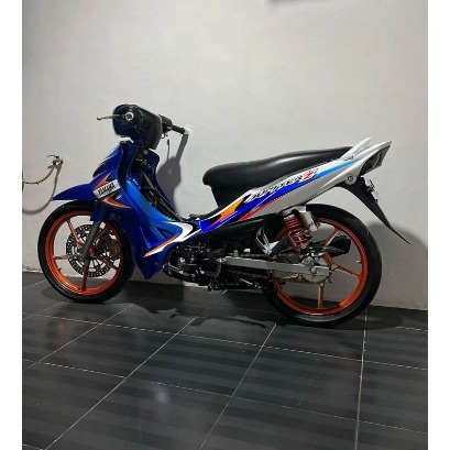 STRIPING STICKER JUPITER Z 2005 TRANSPARAN POLET LIS BENING VARIASI MOTIF ORI 2005