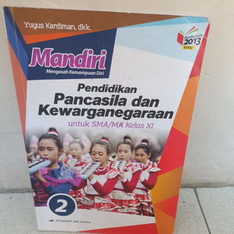 Buku Erlangga Mandiri kelas 11 SMA/MA PPKN