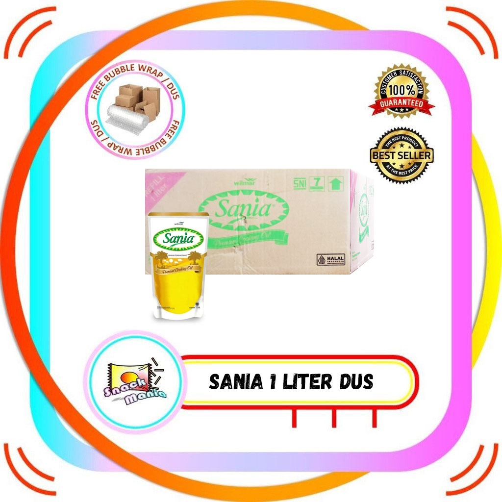 

Minyak Goreng Sania 1 liter x 12 pcs DUS Refill Pouch