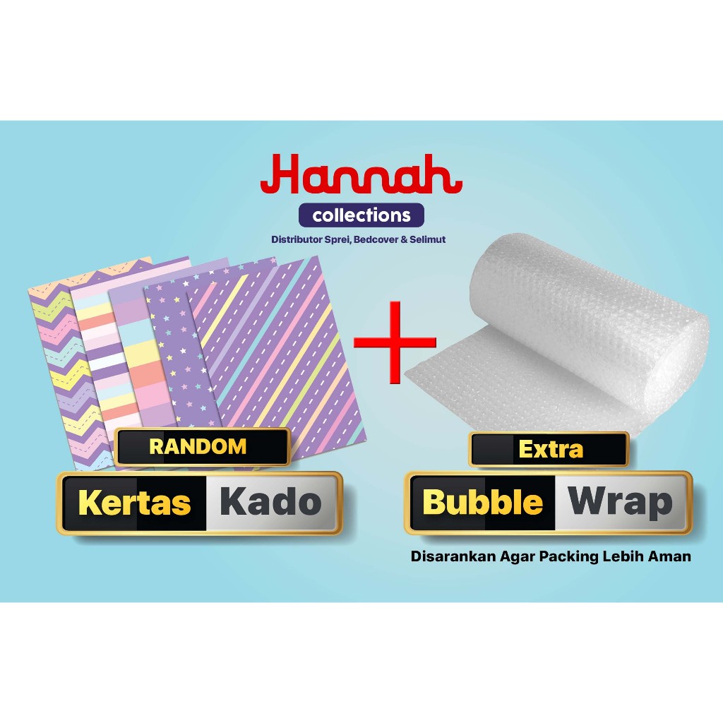 

TAMBAHAN PACKING BUBBLE WRAP DAN KERTAS KADO HANNAH SURABAYA