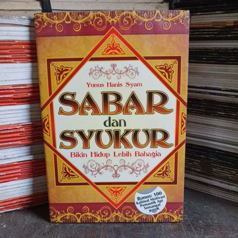 Sabar dan syukur bikin hidup lebih bahagia.   cr70