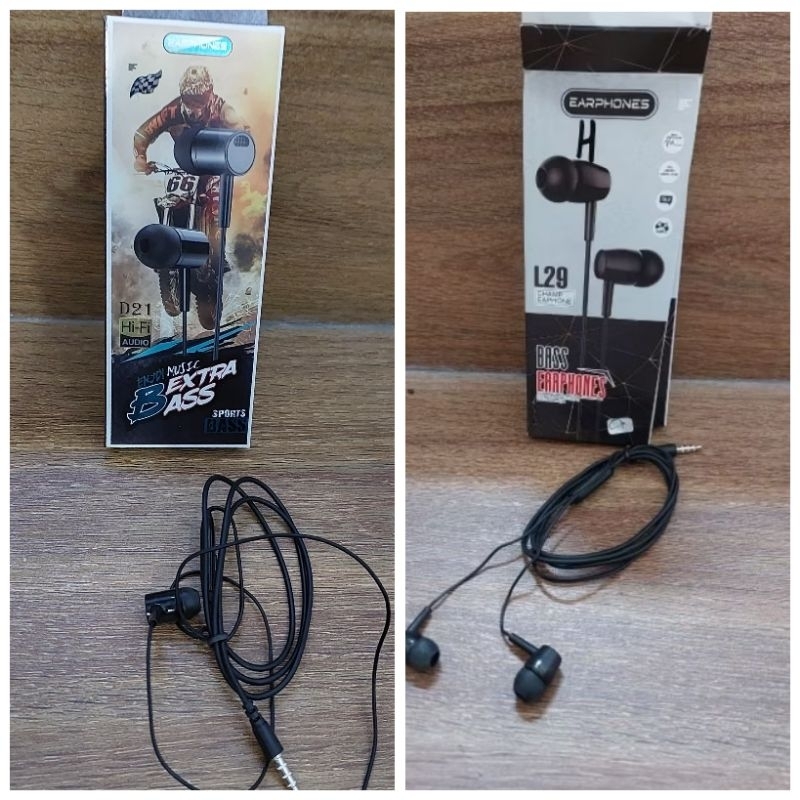 HEADSET JACK 3.5MM SUPER BASS L29 D21 L29 - HANSFREE JACK 3.5MM MEGA BASS L29 D21 -