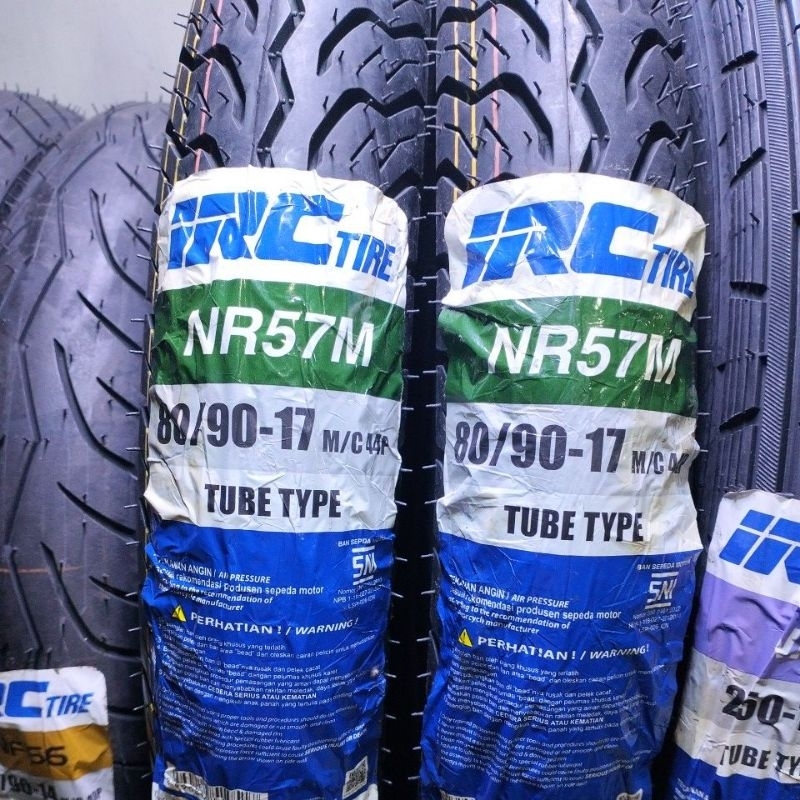 BAN IRC 80/90-17 NR57 (NON TUBELESS) BAN BELAKANG SUPRA 125, JUPITER Z, VEGA,  KHARISMA