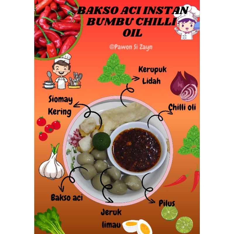 

PAKET 10 PACK BAKSO ACI INSTAN BUMBU CHILI OIL