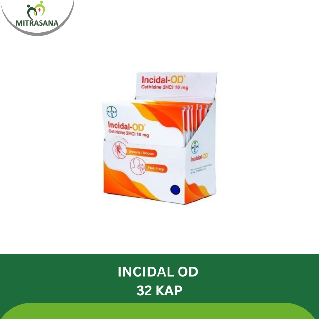 INCIDAL OD 32 Kaplet - Meredakan Gatal Karena Alergi