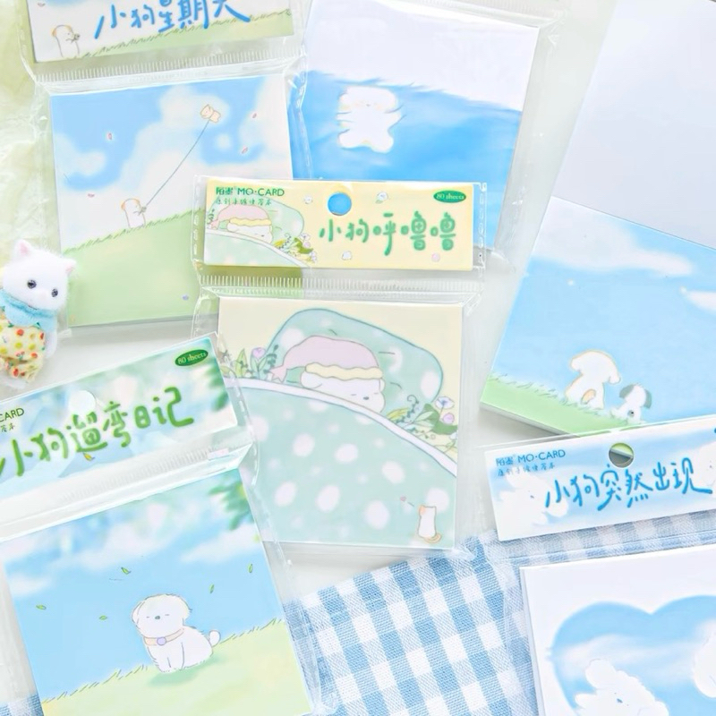 

memopad lucu aesthetic sky dog dekorasi journal readystock B1629