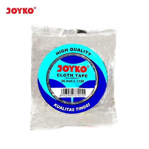 

Cloth Tape Lakban Kain Warna Hitam Joyko 36 mm x 10 meter Blue Core
