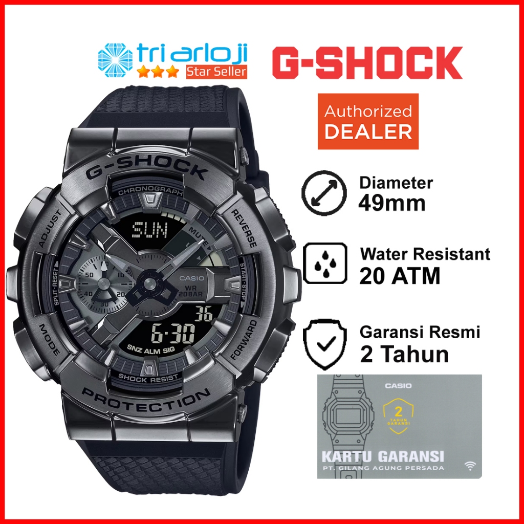 Casio G-Shock GM-110BB-1ADR Jam Tangan Pria GSHOCK GM110 GM-110BB-1A GM-110BB GM110BB GM-110 GM110